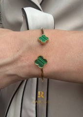 Sefora sa 2 deteline zeleno-zlatna