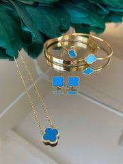 Sefora plavo-zlatna 3/1 Love narukvica