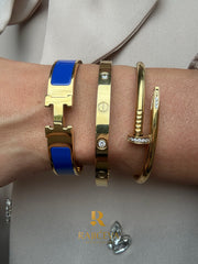 Royal Blue Hera ,Ekser i Love narukvice u boji zlata