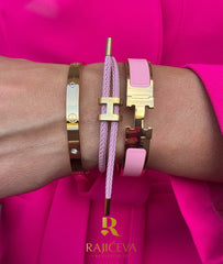 Hera, Love, Lora roze narukvice u boji zlata