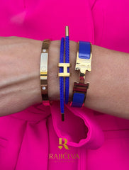 Hera, Love, Lora plava narukvice u boji zlata