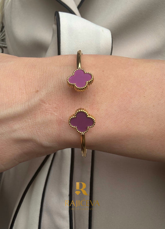 Sefora sa 2 deteline ljubičasto-zlatna