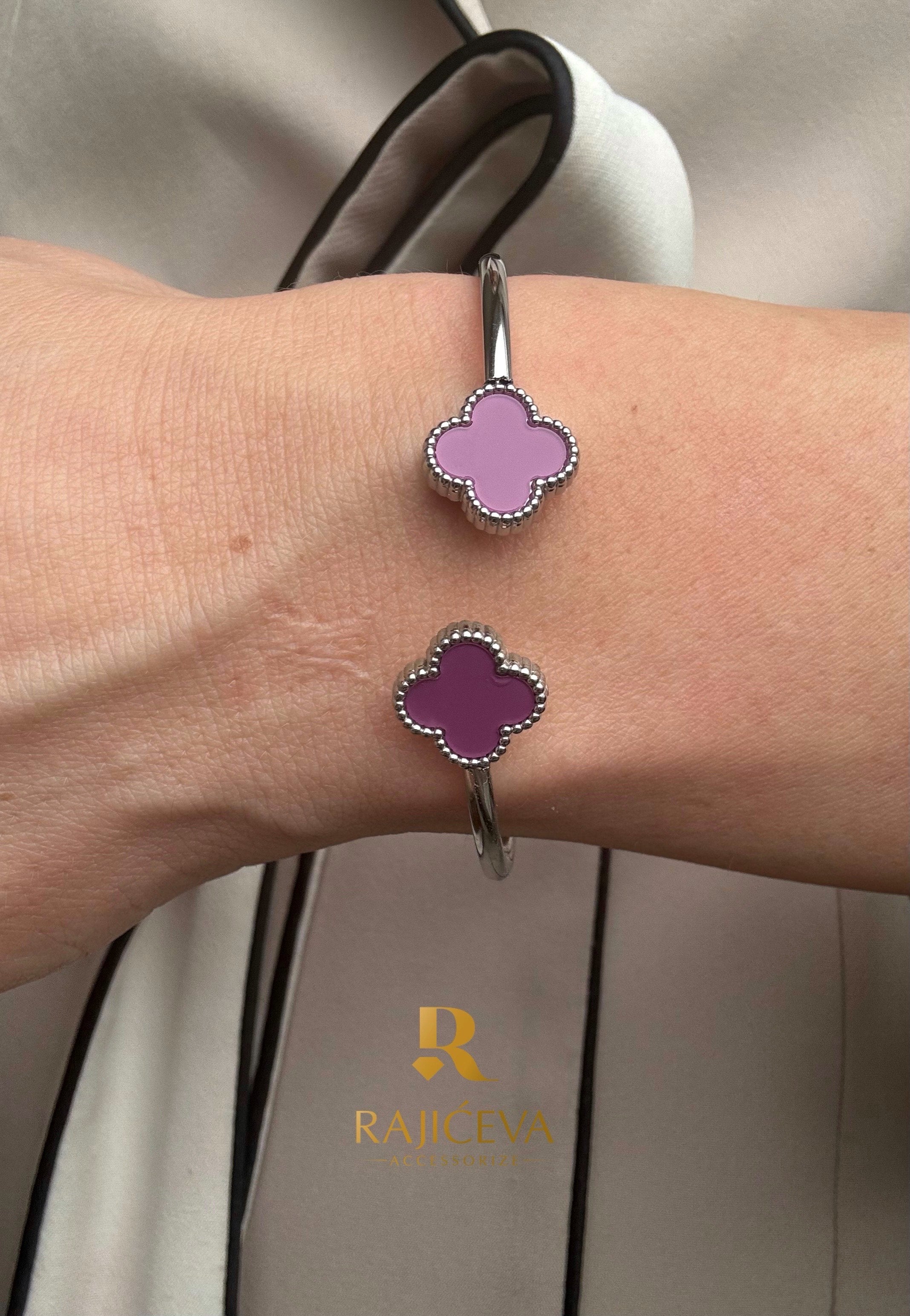 Sefora sa 2 deteline ljubičasto-srebrna