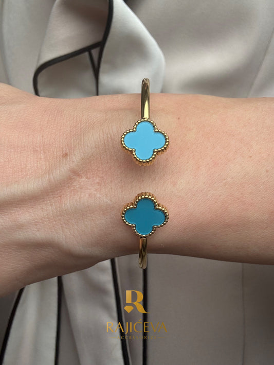 Sefora sa 2 deteline plavo-zlatna