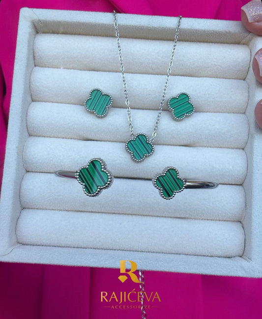 Zeleno-srebrni Sefora set 3/1