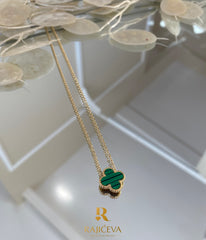 Sefora ogrlica zeleno-zlatna