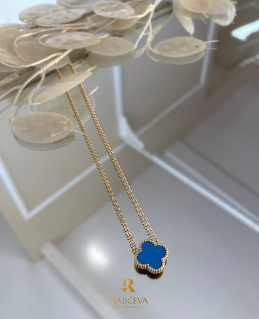 Sefora ogrlica plavo-zlatna