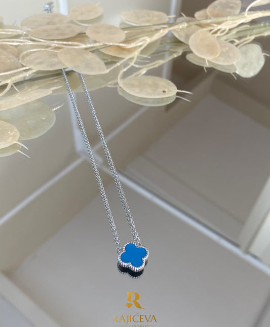 Sefora ogrlica plavo-srebrna