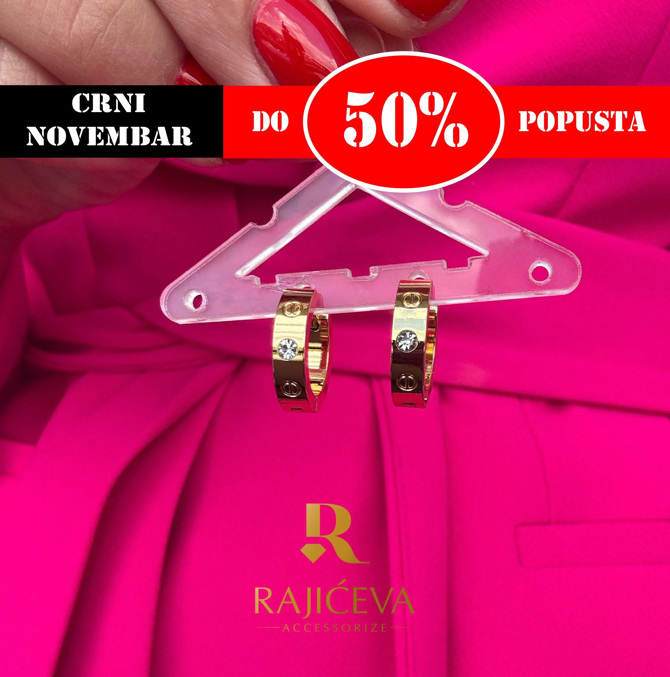 Love minđuše zlatne