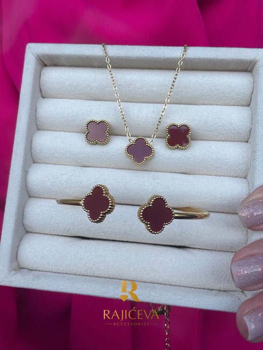 Bordo-zlatna Sefora set 3/1