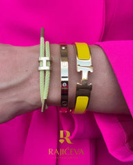 Hera, Love, Lora žuta narukvice u boji zlata