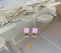 Sefora roze-zlatne minđuše